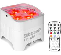 BeamZ BBP96SW - Projecteur PAR Uplight sur Batterie RGBAW-UV DMX 72 Watts - Blanc