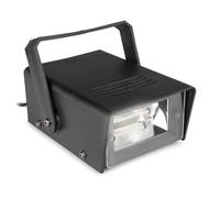 Beamz BMS50 Mini Stroboscope 25W, Jeu de Lumières, Flash Lumineux, Plafond/Mur, Livré avec Étrier, Taux de Flash Réglable, Idéale pour Animer vos Fêtes d'Anniversaire ou pour vos Soirées