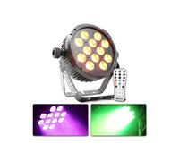 BeamZ BT300 - Projecteur FlatPAR, 12x LED RGBAW-UV, 10W par LED avec Télécommande