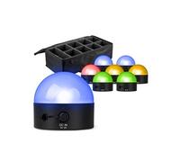 BeamZ BTL32 - Pack de 8 - Lampes Magnétiques de Table RGBW WDMX Rechargeables - Eclairage Pro | Sac de Transport Inclus