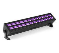 BeamZ BUV243 Barre LED Lumière Noire UV - 24 LEDs, Soirée Fluo / Halloween, DMX, Fixation Mur et Plafond Noir
