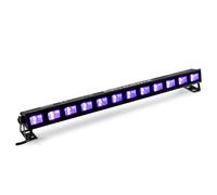 BeamZ BUVW123 Barre LED - 12 LED UV x 3W, Blanc Chaud pour Effet Wash, Puissance de 40W, Effet Blacklight, Plug & Play, Idéal pour Discothèques, Bowlings, Patinoires, Bars