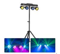 BeamZ CLS Neso9 Party Bar Jeu de Lumière PAR RGBW + Jelly Moon avec Télécommande et Pied
