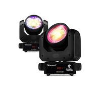 BeamZ Cobra Wash100 - Pack De 2 Lyres Wash LED 100W Avec Anneau Lumineux Blanc Chaud et Blanc Froid | Eclairage Scène DJ, Club Et Evénementiel