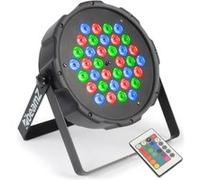 beamZ FlatPAR 36 x 1W Projecteur PAR RGB LED DMX Infrarouge
