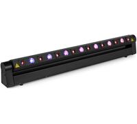 beamZ Hyaden Barre mobile avec 7 LED et 8 faisceaux laser - Barres LED