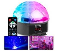 BeamZ JB60R Jelly Ball effet lumineux 6 x 1W LED, 5 canaux DMX, 82 faisceaux rotatifs, mode automatique et audio Noir