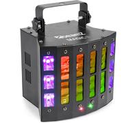 BeamZ Magic2 Derby avec Laser RG et strobe, Disco laser projector & stroboscope, Noir, LED, 9 lampe(s), 3 W, Bleu, Vert, Rose