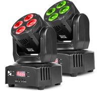 beamZ MHL36 Jeu de têtes mobiles de 2 pièces dans un sac - Moving Head Washer
