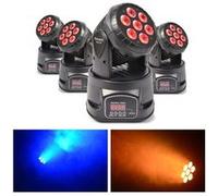 BeamZ MHL74 - 4 x lyres Wash 7x LED RGBW 10W Noir