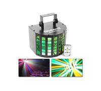 BeamZ Mini derby Butterfly II à LEDs, shows préprogrammés, jeu de Lumières LED avec télécommande