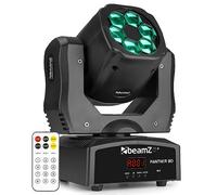 Beamz Panther 80 Lyre LED - 6x LED 12 Watts RGBW CREE, Mode DMX ou Stand Alone, Gestion Audio ou Auto, Fonction Maitre/Esclave, Shows Préprogrammés, Idéal DJ, Concert, Boite de Nuit