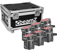 beamZ Pro BBP60 Uplighter Set, 6 pièces dans Flightcase avec chargeur - Kits