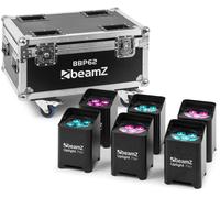 beamZ Pro BBP62 Uplighter Set (In/Outdoor), 6 pièces dans flight case avec chargeur - Kits