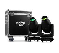 beamZ Pro IGNITE400 LED 400W BSW Moving Head avec CMY 2pcs dans Flightcase - Moving Head Spots und Beams