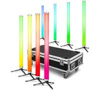 beamZ Pro Kratos LED Tube70 Set RGBW pour usage intérieur/extérieur, lot de 8 - Barres LED