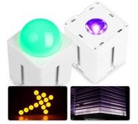 BeamZ Pro KUBE20WH - Lot de 2 Projecteurs PAR Uplight sur Batterie RGBAW-UV IP65 - Blanc, 20 Watts Blanc G