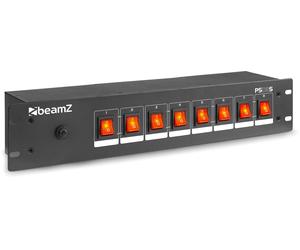 beamZ PS08S Panneau de commutateurs à 8 prises Schuko - Prises multiples