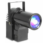 BeamZ PS10W Projecteur Spot RGB - 10 Watts, Projecteur Boule à Facettes, Fonction DMX, Shows Préprogrammés, Mode Auto, Avec Support de Montage