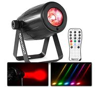 BeamZ PS12W Projecteur Spot - LED de 12W RGBW, Luminosité Réglable, Mode Audio et Auto, Fonction Strobe, Refroidisseur Interne, Avec Support de Montage et Télécommande - Idéal pour Boule à Facettes