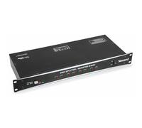 BeamZ Répartiteur DMX - Amplificateur DMX, Booster DMX 8 Sorties, Entrées et Sorties XLR 3 Pôles, Idéal pour Amplifier Le Signal DMX et Limiter Les Problèmes de Bouclages de Masse