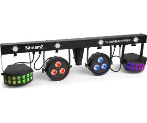 beamZ SHOWBAR FREE 2x PAR, 2x Derby et Strobe - Kits complets