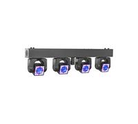 BeamZ Showbar GO Shine - Barre 4 Lyres LED RGBW 160W avec Anneau LED - Eclairage DJ Scène