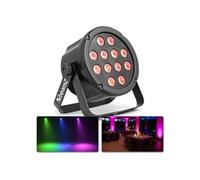 Beamz SlimPar 35 Projecteur PAR - Eclairage de soirée DJ de 12 LED RVB - DMX / auto - 12x3W - noir