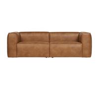 BEAN - Canapé 4 places eco cuir marron L242 Marron