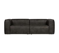 BEAN - Canapé 4 places eco cuir noir L242 Noir
