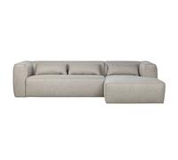 BEAN - Canapé d'angle droit 5 places en tissu gris L305 Gris