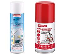 BEAPHAR - DIMETHICARE - Spray Stop parasites pour l’Habitat - 400 ML & Mini-diffuseur Automatique Insecticide Habitat - Tue Les Insectes Volants, rampants, Les œufs et Larves - 75 ML