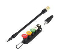 Bear Force Baguette de rechange pour nettoyeur haute pression avec buse Turbo et 5 embouts de pulvérisation et support de buse compatible avec Vax Sterwins Parkside Lavor