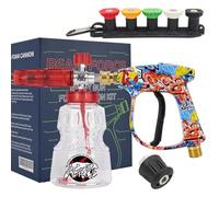 BEAR FORCE Pistolet pulvérisateur pour nettoyeur haute pression M22-ID14mm et lance à mousse 1 L avec buse kit, compatible avec Lavor, Lavor Wash Lidl, Vax, Parkside, Sterwins, Deko
