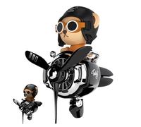 Bear Pilot - Diffuseur de ventilation pour voiture - Attraction interactive - Accessoires de décoration de ventilation frais avec facilité, parfum créatif