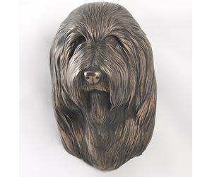 Bearded Collie - Statuette de chien, buste à suspendre, une décoration unique pour les amoureux des chiens de la marque Art-Dog