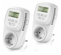 BEARWARE 2x thermostat de prise programmable numériquement régulation de température 5° - 35°C