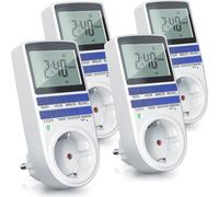 BEARWARE 4x minuterie, numérique, écran LCD 2,1", max. 3680W, 10 programmes, commutation aléatoire