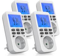 BEARWARE 4x minuterie, numérique, programmable, écran LCD, minuterie de prise, max. 3680W