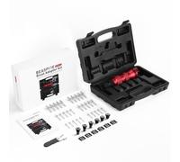 Beaspire Kit d'Adaptateur de Rivet pour Perceuse Électrique, Pince à Riveter Professionnelle Riveteuse, Pince Rivet Aveugle avec 6 Têtes de Rivet, Étui de Transport Robuste