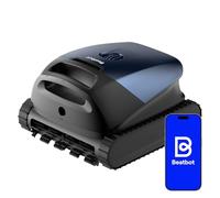 Beatbot Sora 10 Robot piscine sans fil - Fond/parois/ligne d'eau/plages immergées, puissance d'asp. 25 700 LPH, stationnement intelligent à la ligne d'eau, capacité du filtre 5L, 300 min, Bleu Profond