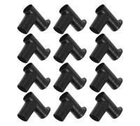 Beatifufu 12 Pièces Connecteurs de Rail D'extrémité à Angle Droit 22/22 | Raccords pour Tubes de Portant à Vêtements, Compatibilité Simple et Double Barre