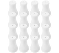 Beatifufu 16 Pièces Bouton de Tirage Aveugle en Bois Blanc | Pièces de Rechange pour Rideau et Lampe de Plafond, Extrémités du Cordon, Usage au Plafond