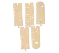 Beatifufu 1ensemble Règle De Croissance Bois Pour Toise Murale Personnalisable Avec Étoiles Mesure De Hauteur Diy Décoration Pour Chambre Accessoire De Photographie