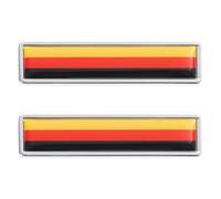 Beatifufu 2pièces Autocollants Métalliques pour Porte Drapeau National Autocollant Décoratif en Alliage De Zinc pour Modification De Voiture Et Décoration De Plaque De Porte Installation