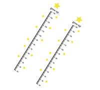 Beatifufu Autocollants Muraux Règle Murale De Hauteur Pour Garçon Et Filles, Mesure Taille 30x45 Cm, Décor Étoile, Chambre Garçon Et Filles, Crèche, 2 Pièces