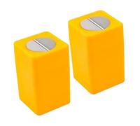 Beatifufu Boîte de Rangement pour Lames Réutilisables Compacte 6,8 X 3,5 X 4,7 CM Lot de 2 Conteneurs à Lames Usagées Bureau Maison