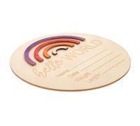 Beatifufu Cartes Mensuelles Bébé En Bois Naturel 15x15 Cm Panneau Nominatif Bébé Du Mois Pour Photos Naissance Accessoire Personnalisé -né Maison Hôpital Coffret Présent