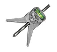 Beatifufu Centreur pour Tuyauterie en Acier au Carbone Argent, Outil de Recherche du Centre du Tube, Jauge de Traçage Polyvalente, Positionneur Facile à Ranger pour Travailleurs du Bâtiment