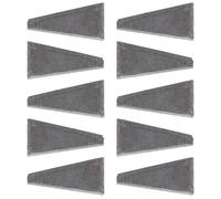 Beatifufu Coin de hache en acier au carbone 10pcs pour bricolage, accessoire marteau pour installation et renforcement de clous, usage professionnel